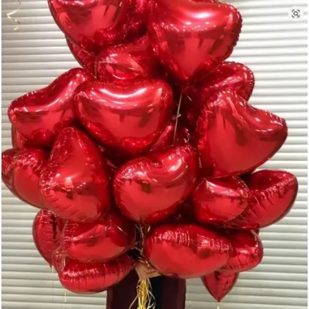 balon SERCE czerwone dekoracja na DZIEŃ KOBIET walentynki prezent